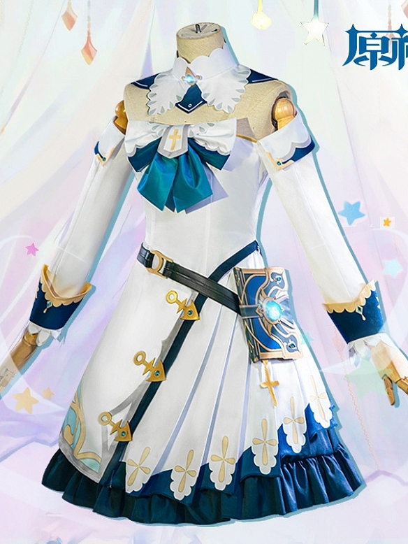 Evahair fashion Genshin Barbara cosplay costume