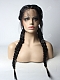 Braided Black Synthetic Lace Front Wig