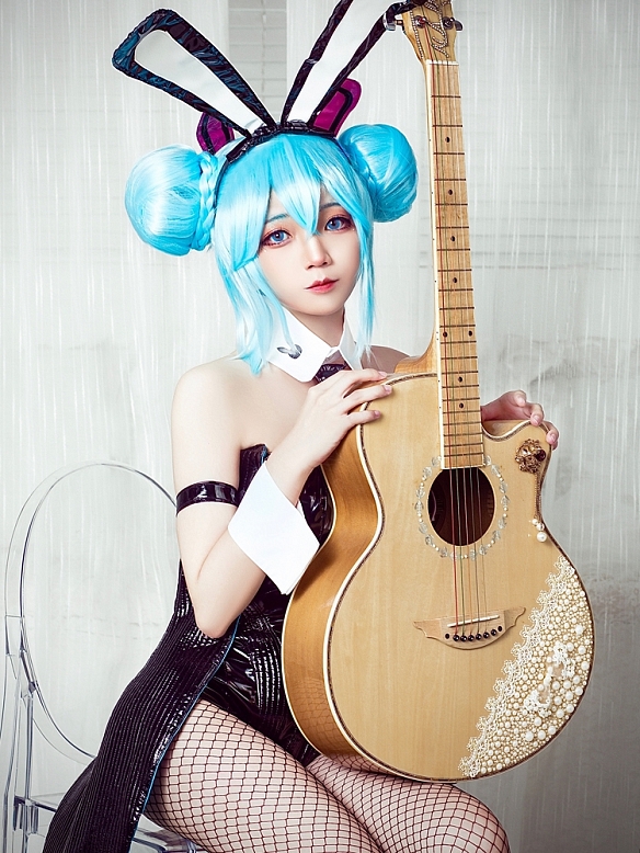 Evahair cute and sexy Bunny Girl style Miku cosplay costume