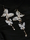 Fairy White Lace Butterfly Long Earrings