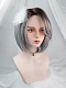 Evahair Grey Ombre Short Synthetic Wig