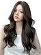 Evahair fashion long wavy natural fluffy hair front lace wig