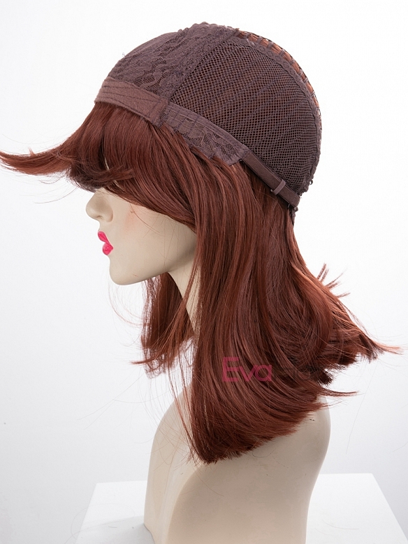 EvaHair Shoulder Length Bob Synthetic Wig with Bangs