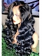 Evahair Fashion Style Black Long Big wave Synthetic Wig