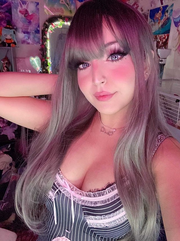 Evahair Daily Linen Grey Long Synthetic Wig with Bangs