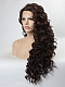 Dark Brown Long Curly Synthetic Lace Front Wig