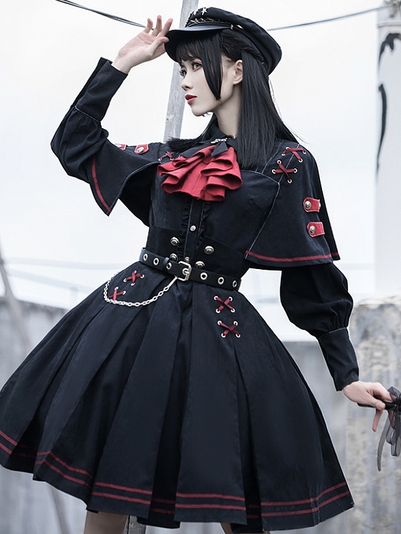 Evahair fashion dark punk style lolita suits