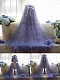 Preorder--Evahair 2022 New Style Lolita Purplish Blue Super Long Wavy Synthetic Wig with Bangs