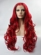 Red Long Wavy Synthetic Lace Front Wig