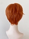 Evahair 2021 New Style Orange Short Synthetic Wig with Bangs