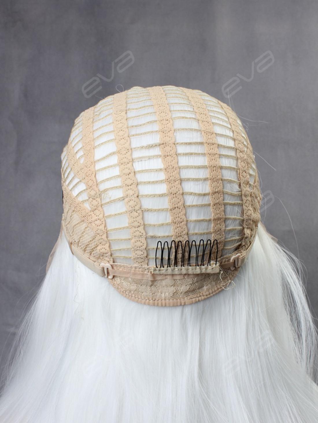 Review for Silver white natural fluffy short straight hair YV42697 main image 1
