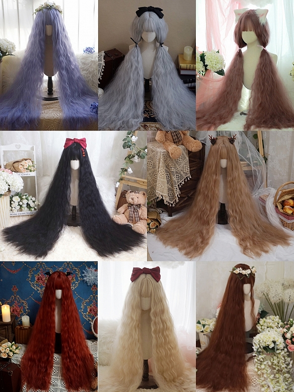 Evahair 8 Colors Super Long Synthetic Wig with Bangs Package
