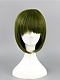 Evahair Cute Green Bob Straight Synthetic Wig with Bangs