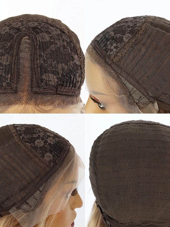 Evahair Fashion Style Blonde Long wavy Synthetic Wig