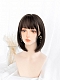 Evahair Cool Brown Bob Straight Synthetic Wig with Bangs