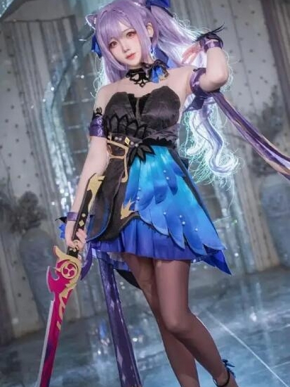 Evahair Genshin Impact new style Keqing cosplay costume