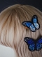 Evahair 2021 Gothic Style Handmade Blue Butterfly Hairpin