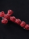 Evahair Limited Gothic Red Rose Cross Hairpin