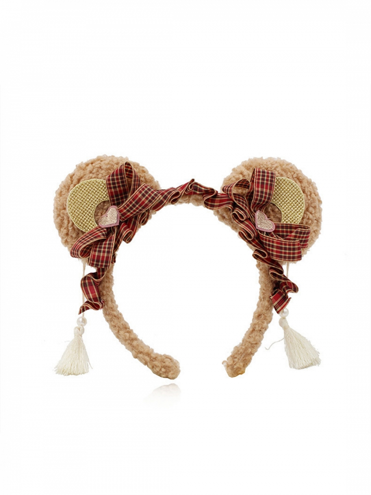 Evahair Cute Christmas Furry Bear-Ears Hairpin
