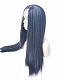 Evahair Fashion Style Blue Long Curly Synthetic Wig