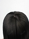 Yaki Long Straight Sleek Synthetic Capless Wig with Full Blunt Bangs