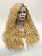 Evahair Yellowish Orange Long Wavy Synthetic Lace Front Wig